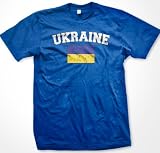 Ukraine Flag International Soccer T-Shirt, Ukrainian Pride Mens T-shirt