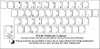 Greek Keyboard Stickers - Labels - Overlays with Blue Characters for White Computer Keyboard