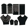 Black Velvet Necklace Jewelry Displays 8 Pc Set New
