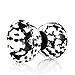 Mr B Harlequin Diabolo, Metal Diablo Sticks & Diabolo Directions Instructional DVD! (Black & White)