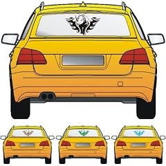 Car-Tattoo Auto Heckscheibenaufkleber Motiv A040; Farbe Rot; gespiegelt
