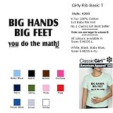 BIG HANDS, BIG FEET, YOU DO THE MATH! T-Shirt - 100% Baby Rib Jersey Combed Cotton WOMEN'S T-Shirt - Sweat Shop Free