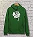 Faded Shamrock Hoodie for St. Patrick Day Irish Women's Hoodie