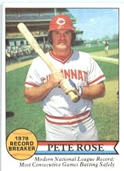 1979 Topps # 204 Pete Rose RB Cincinnati Reds Baseball Card
