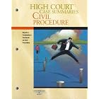 Click here to buy High Court Summaries on Civil Procedures (Keyed to Friedenthal, Ninth Edition by  West.