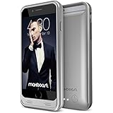 iPhone 6S Battery Case, Maxboost [VIVID Series] Protective Battery Charging Case for iPhone 6/6S 3100mAh iPhone Portable Charger External Power Case - Platinum Gray