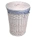 Burlington Baby White Willow Hamper with Liner, Blue