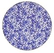 English Bone China Plate 8" Diameter-blue Floral Chintz Decor