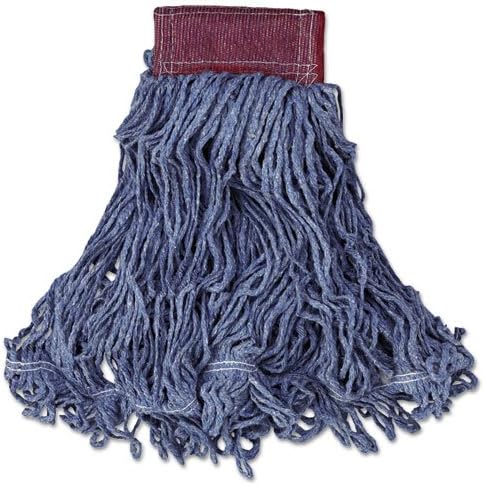 RCPD253BLU Super Stitch Blend Mop Heads, Cotton/Synthetic, Blue, Large