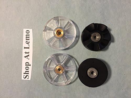 2 Top Gear (Thick Shaft) and 2 Rubber Gear (Thin Shaft) for Nutribullet