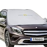 Hippo(ヒッポ) 車 フロントガラスカバー 軽自動車 凍結防止シート 車用フロントシェード 日よけ 雪対策 撥水