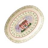 Pfaltzgraff Merriweather Christmas Oval Platter
