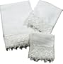 Jenny White Towel Set - Bath Towel, Hand Towel, Wash Cloth