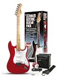 Rockburn ST Style Electric Guitar Pack - Red