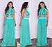 Allonly Women Sexy 2 Pieces Tank Tops Mesh Bodycon Split Party Maxi Skirt Set