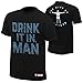 Chris Jericho Drink It In Man WWE Authentic Black T-shirt New