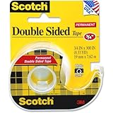 Scotch Double Sided Tape with Dispenser, 3/4 x 300 Inches (237)