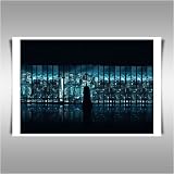BATMAN WATCHING FRAMED A2 CANVAS ART PRINT