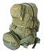 Military Inspired Canvas Backpack Bookbag with Fanny Pack Olive Drab