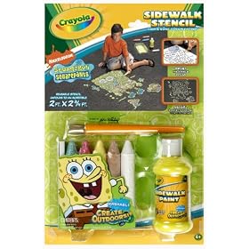 Sidewalk Stencil Sponge Bob by Binney & Smith