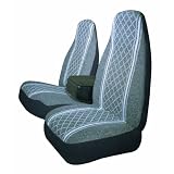 Allison 67-1917GRY Gray Diamond Back 60 40 Split Truck Seat Cover - Pack of 1 by Allison