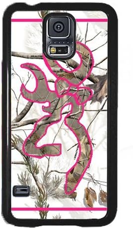 Ships From U S A Country Girl Snow Camo and Pink Buck Samsung Galaxy S5 S V Snap-on Case