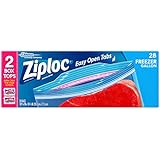 Ziploc Freezer Bag, Gallon, 28 Count