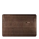 Corkor Vegan Sleeve for Surface Book - Protective Case Sleeve for Tablet Laptop - Peta Approved Vegan - Natural dark Brown Cork