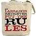 Canvas Tote Bag Beige  My Labrador Retriever Put The Rules  Dog