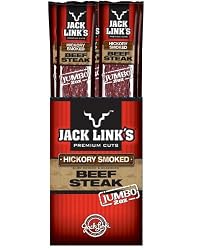 Jack Link's Beef Steak, Hickory Smoked, 2-Ounce Packages (Pack of 12)