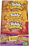 Teddy Grahams Snacks, Variety Pack (1-Ounce Packages), 12-Count Trays (Pack of 2)