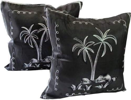 "ClickThai" 2 Beautiful Coconut Tree Throw Cushion Cover/pillow Case