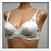  : Art-Beau 2 pack IVORY Floral Lace Trim Bra #2434 sz 34A 36A 38A