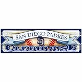 MLB San Diego Padres 9-by-30 Wood Sign