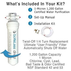 Filtration & Installation kit for BottleLess water coolers Filtration & Installation kit for BottleLess water coolers