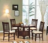 Dining Table Dark Walnut Finish