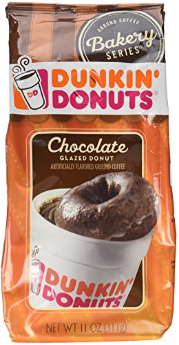 Dunkin donuts ground coffee. (pack of 2) (chocolate gla…