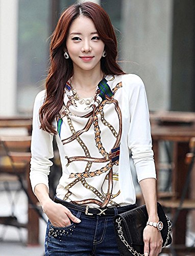 ブラウス トレーナー 長袖 長袖Ｔシャツ セーター ラウンドネック キュート セクシー フレア ２次会 エレガンス 花柄 美脚 デート パーティ 秋物 冬物 可愛いスカーフ付き R193