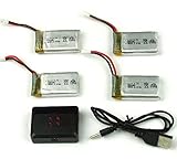 Cheerwing 3.7V 650mAh Lipo Battery (4PCS) with 4 In 1 Battery Charger for Syma X5SW X5 X5C X5C-1 RC Quadcopter Drone Parts Cheerwing 3.7V 650mAh Lipo Battery (4PCS) with 4 In 1 Battery Charger for Syma X5SW X5 X5C X5C-1 RC Quadcopter Drone Parts