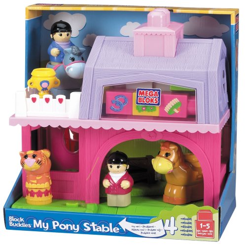 Childrens Toyshop  Toys : Mega Bloks Block Buddies - My Pony Stable