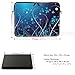 Meffort Inc 15 15.6 inch Neoprene Laptop Sleeve Bag Carrying Case with Hidden Handle and Adjustable Shoulder Strap - Blue Mini Flower Swirl