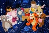 Winnie the Pooh Set of Nine 8 Plush Character Beanies
