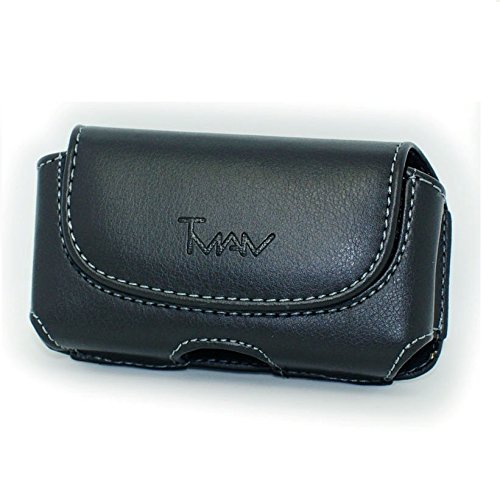 Black Horizontal Leather Cover Belt Clip Side Holster Case Pouch For Huawei P8 lite