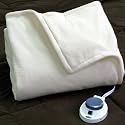 Soft Heat Electric Warming Blanket,
                                    Micro Fleece, Queen Size, Natural - The World's Safest Heated Warming Blanket