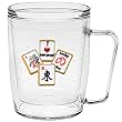 I Love Mah Jongg 18 oz Insulated Coffee Mug, Clear