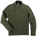 Ibex Men's Scout 1/2 Zip Shirt, Green Heather, Large