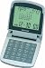 ADESSO(アデッソ) デジタル表示 ワールドタイムトラベルクロック 電卓付き シルバー AQ-706