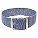 Wrist And Style Perlon Watch Strap (18mm, Charcoal)