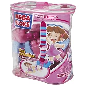 Mega Bloks 80 pc Building Bloks Bag Trendy Colours