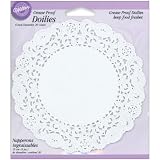 Grease-Proof Doilies-6 White Circle 20/Pkg